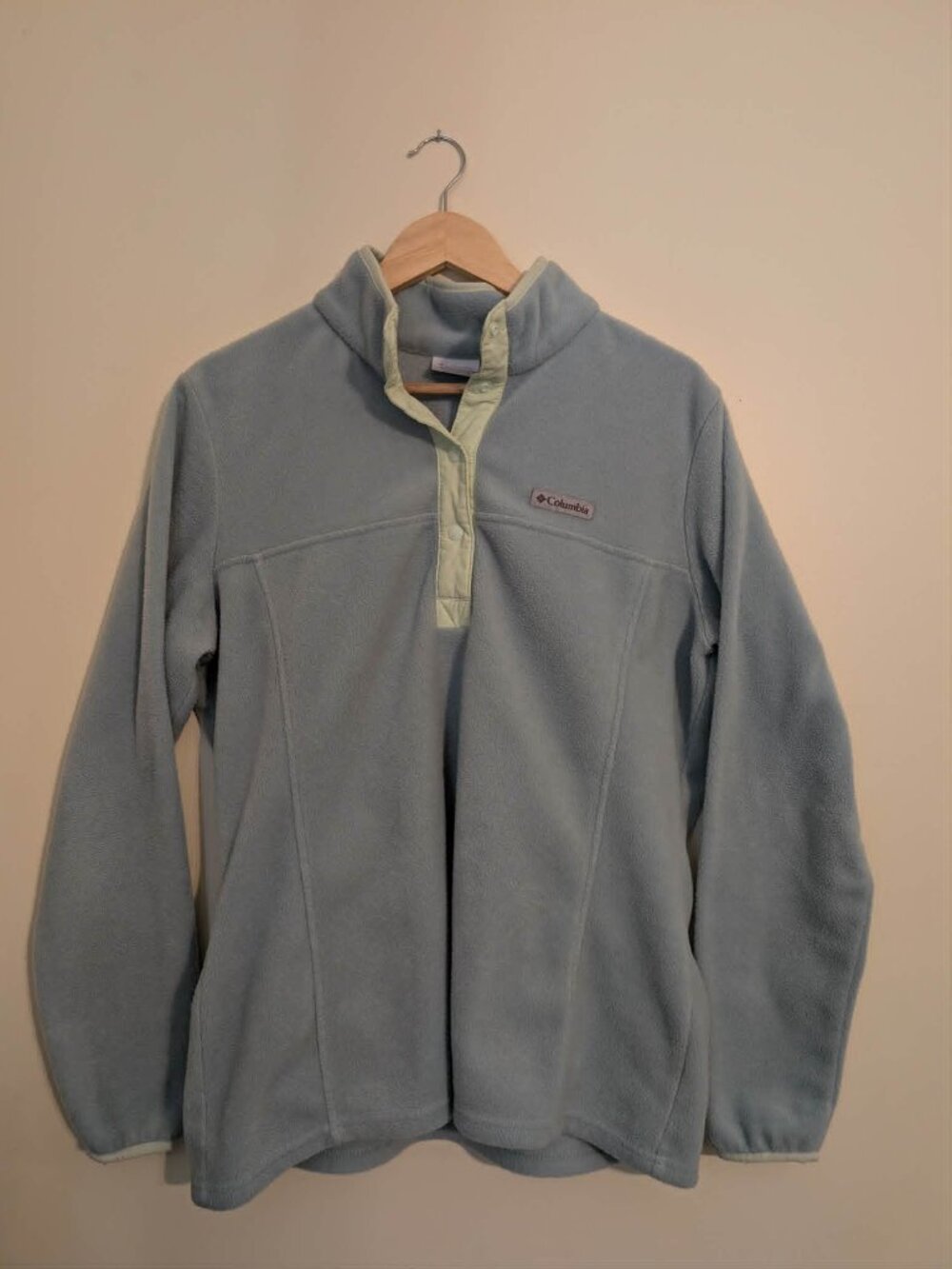 Columbia Fleece 1/4 Snap Pullover Jacket, Size Lrg